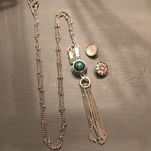 Snapituppittsburgh long thin chain w three minis